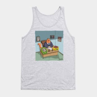 Kitty business man IN and OUT box Tank Top
